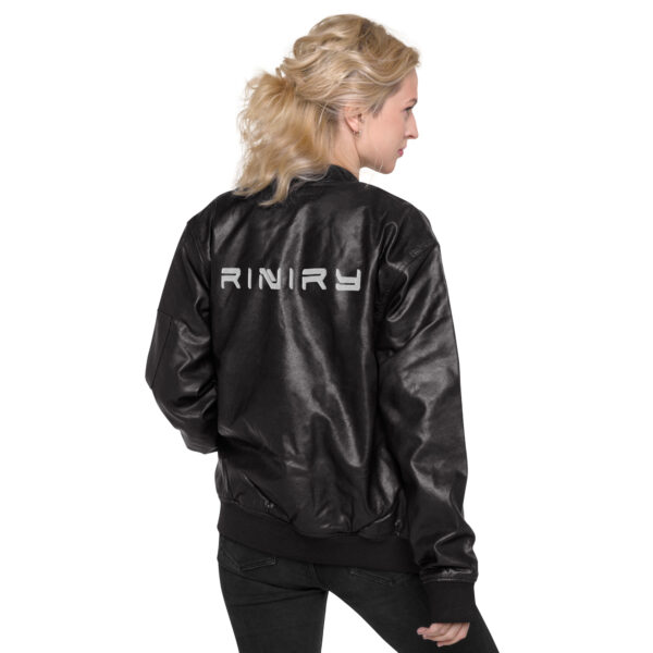 Leather Bomber Jacket - Image 3