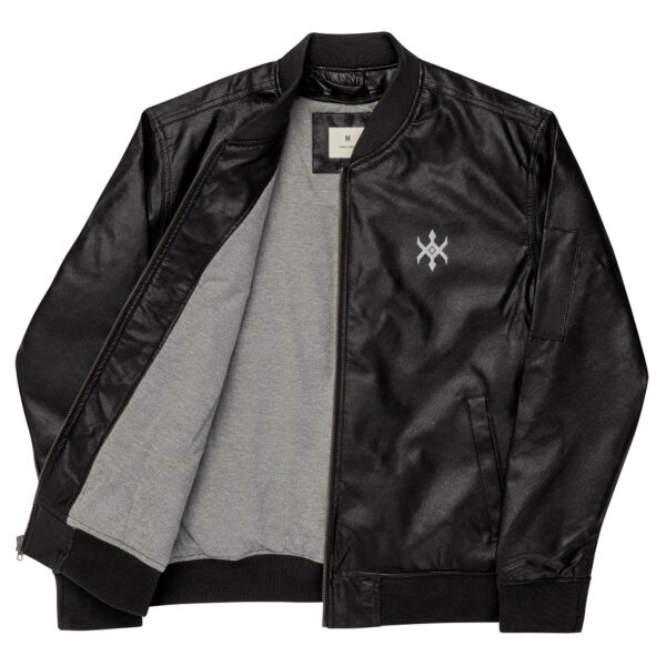 Leather Bomber Jacket - Image 11