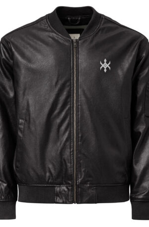 Leather Bomber Jacket