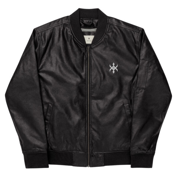 Leather Bomber Jacket - Image 10
