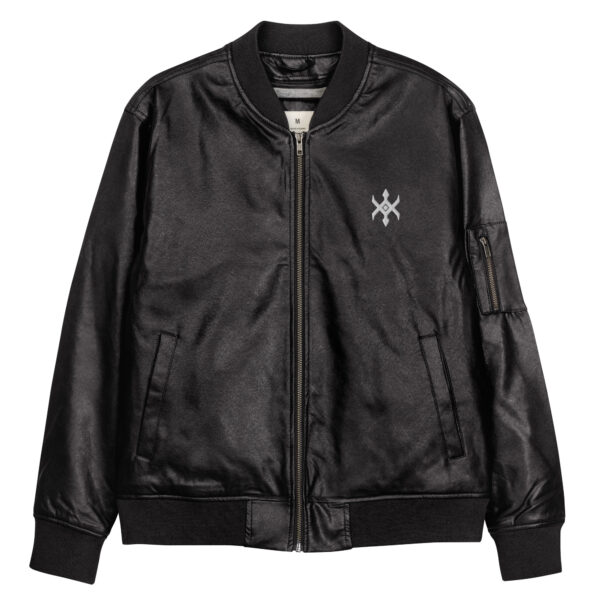 Leather Bomber Jacket - Image 12